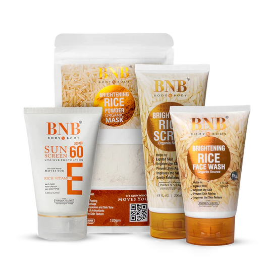 BNB Radiance Resurgence Bundle ( Rice Extract Kit + Free Vitamin E Spf 60 )