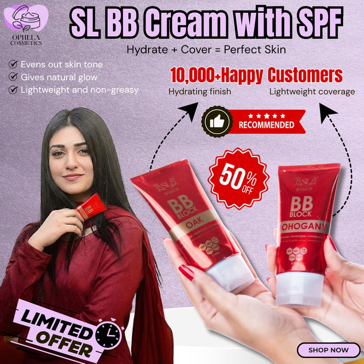 SL BB Cream and Muse Lab Peptide Cream – Hydrating, High-Coverage & Non-Cakey Finish